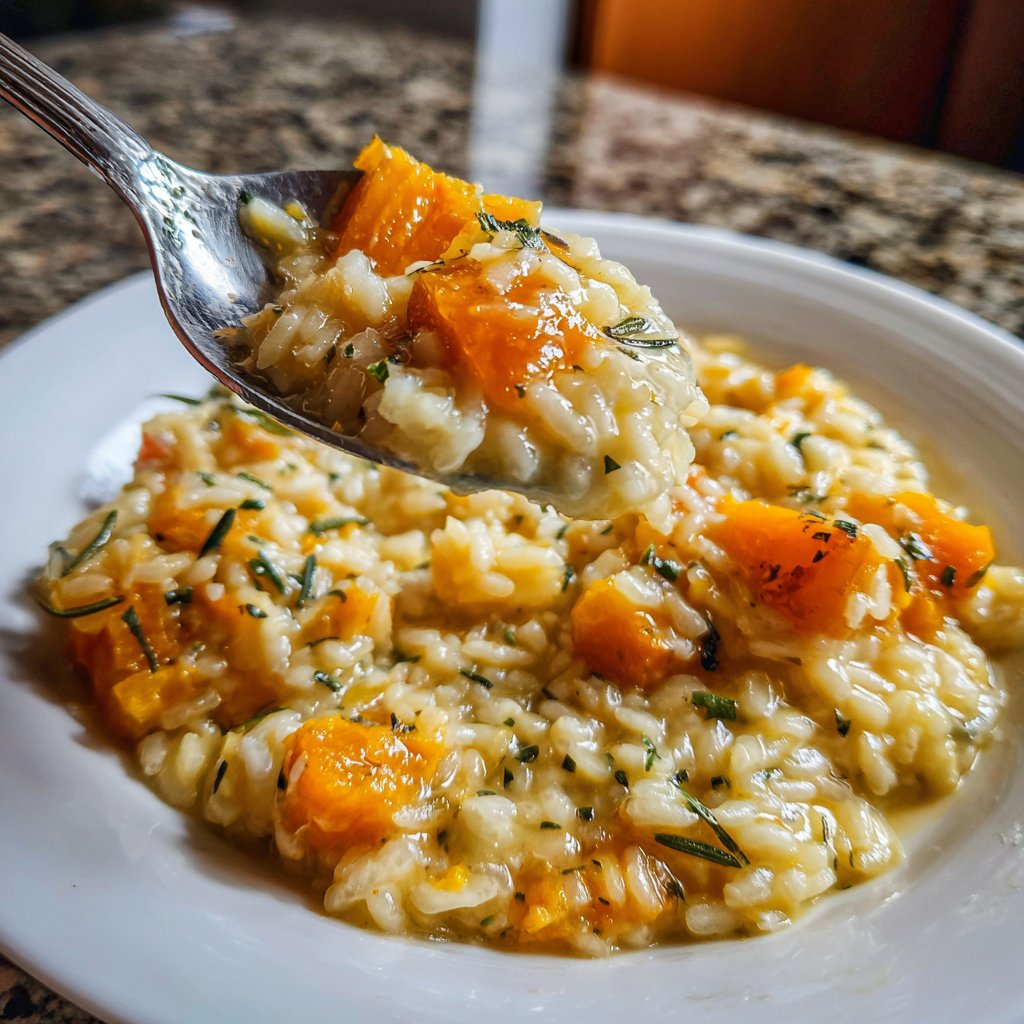 Risotto mit Kürbis und Rosmarin