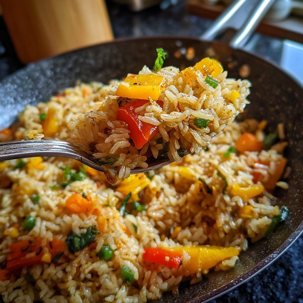 Gebratener Reis mit Knoblauch