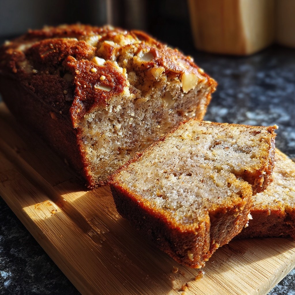 Bananenbrot mit Zimt und Apfel