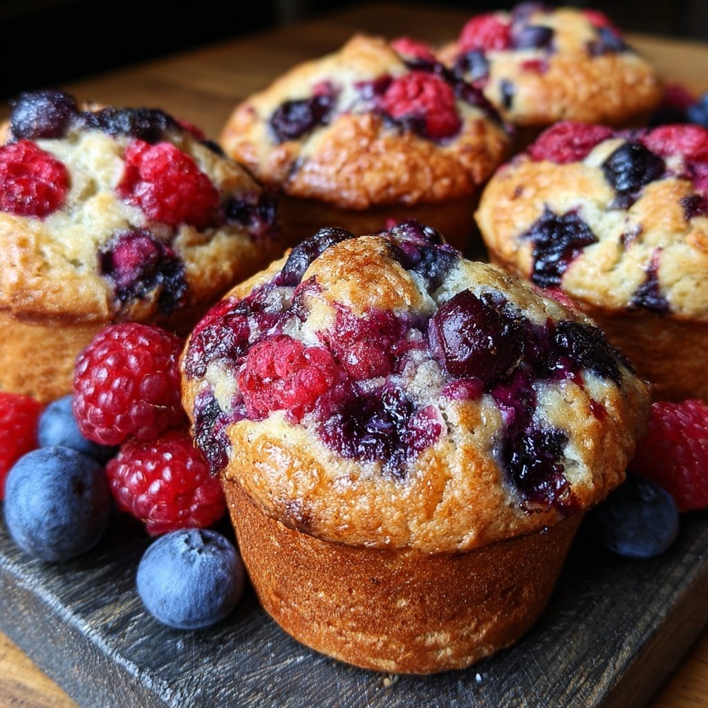 Muffins mit Beerenmix