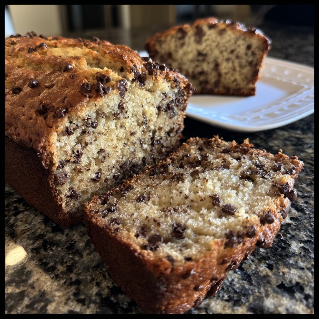 Bananenbrot mit Schoko-Drops