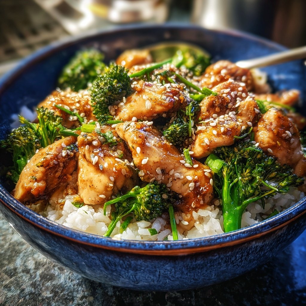Kalorienarme Hähnchen Bowl Mit Reis