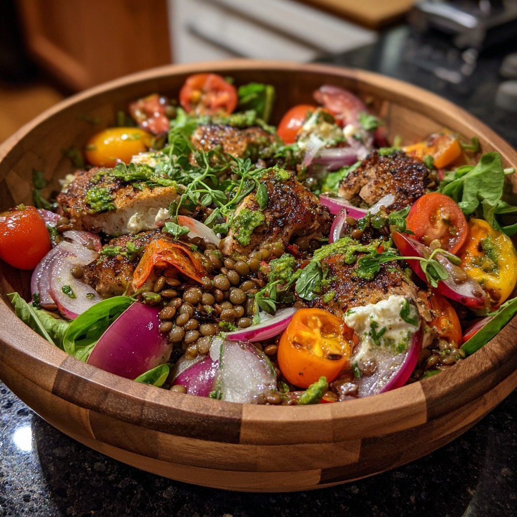 Salat Zum Grillen Mit Linsensalat