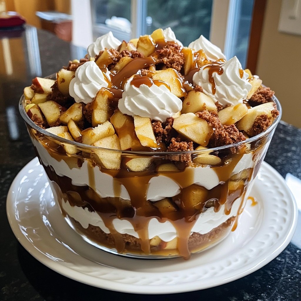 Bratapfel Karamell Trifle