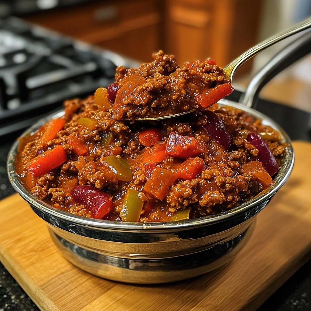 Chili sin Carne mit Paprika
