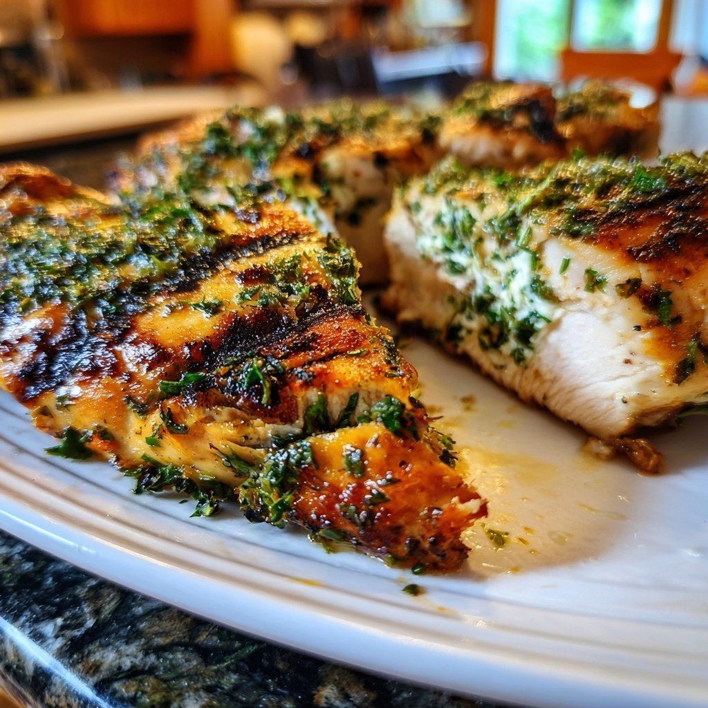 Hähnchenbrust mit Kräuterquark